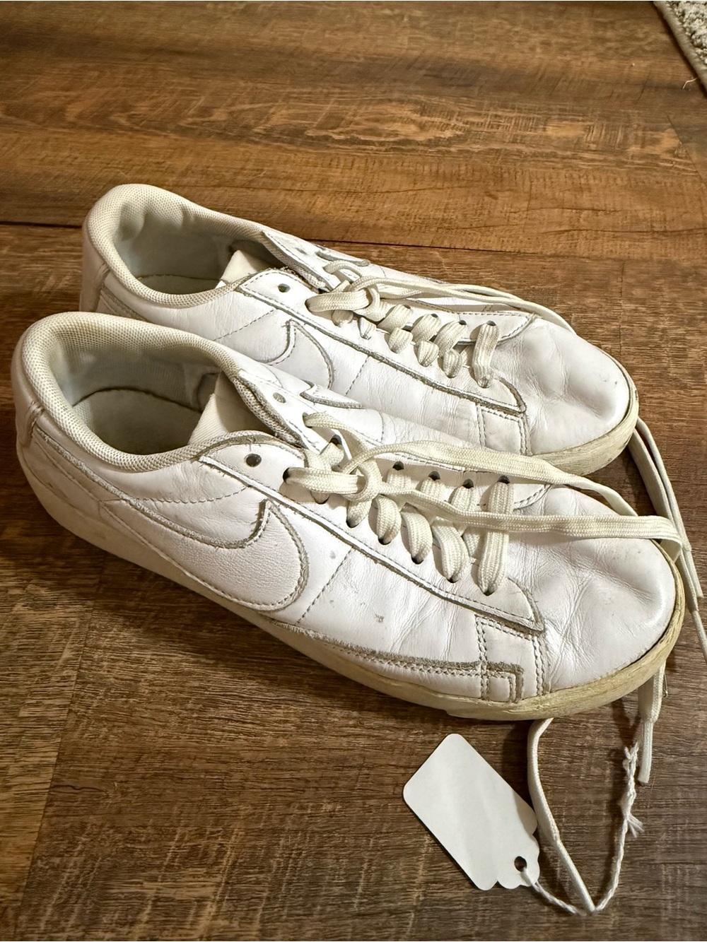Nike Blazer Low White Leather Sneakers Women’s Size 6.5